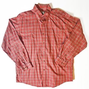 LL Bean Mens Button Up Size